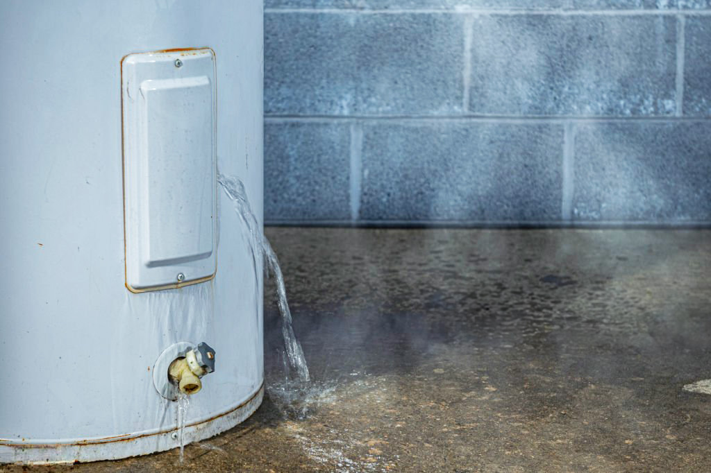 hot water heater repair leaking water